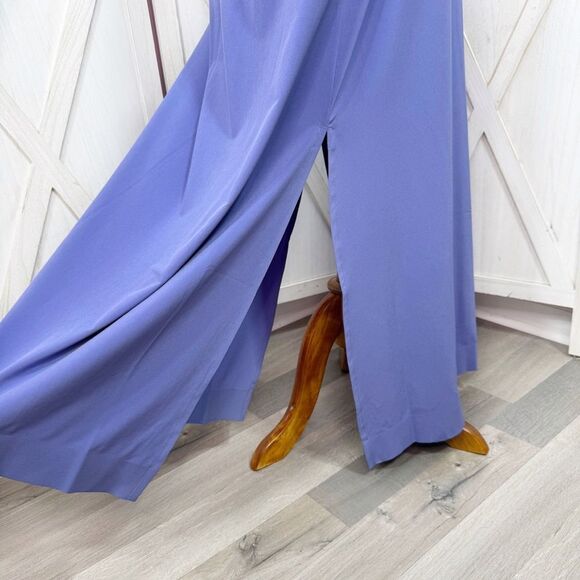 Athleta Arrival Cross Back Strap Maxi Dress Lilac Purple Small Tall Athleisure - Picture 8 of 14